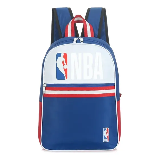 Mochila Urbana Nba Portanotebook Equipos Color Blanco/azul Diseño De La Tela Lisa