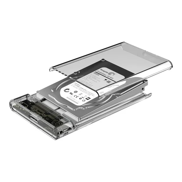 Cofre Case Transparente Disco Duro Sata 2.5 Usb3.0 Ssd/hdd
