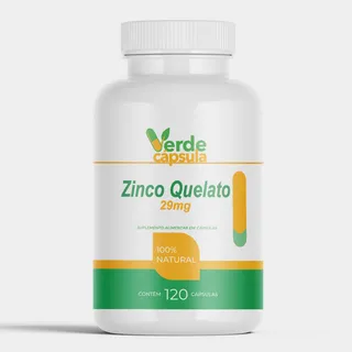 Zinco Quelato 29mg 120 CĂĄpsulas - Bisglicinato De Zinco 264% Zinco Quelato 29mg 120 CĂĄpsulas - Bisglicinato De Zinco 264%