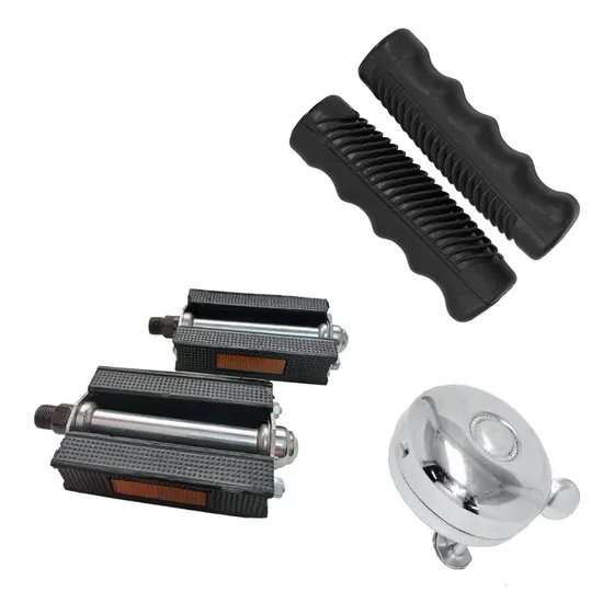 Kit Par De Pedal Bicicleta Antiga Monark Monareta Campainha.