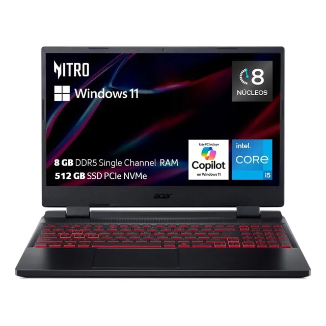 Acer Laptop Gaming Nitro 5 Modelo 2024 Core I5 12th | Nvidia