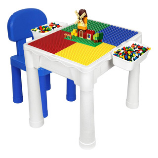 Mesa De Bloques De Construcción Para Niños 7 En 1 Tabla De Y Mesa De Bloques De Construcción Para Niños 7 En 1 Tabla De Y