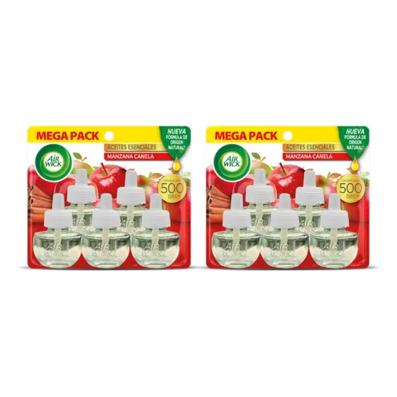 Airwick Rec. Desodorante Electrico Manzana Canela 2 X 5 Unid