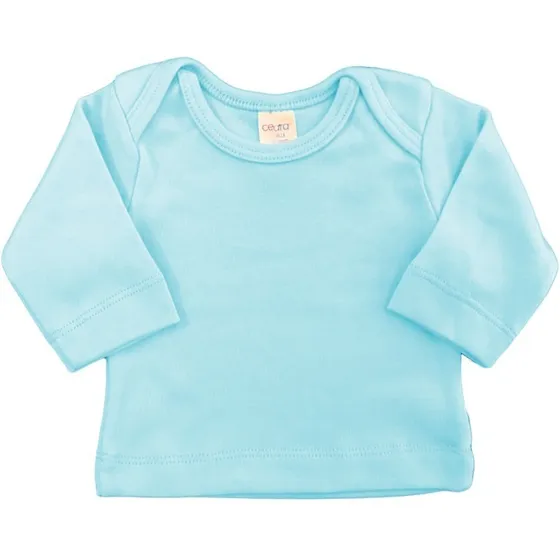 Camiseta De Bebé Manga Larga 100% Algodón Marca Ceara
