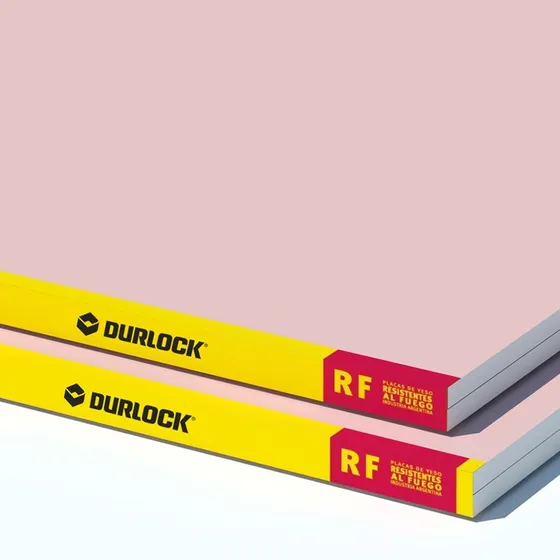 Placa Yeso Rf Rojo 12.5mm - Durlock