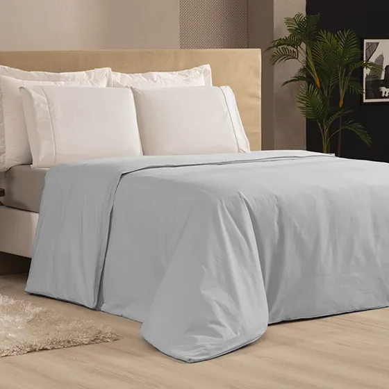 Capa De Edredom Duvet Queen 100% Algodão Com Zíper 200 Fios