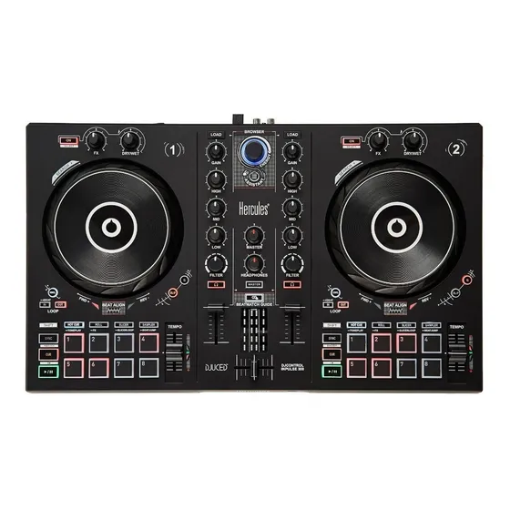 Controlador DJ Hércules DJControl Inpulse 300 negro de 2 canales