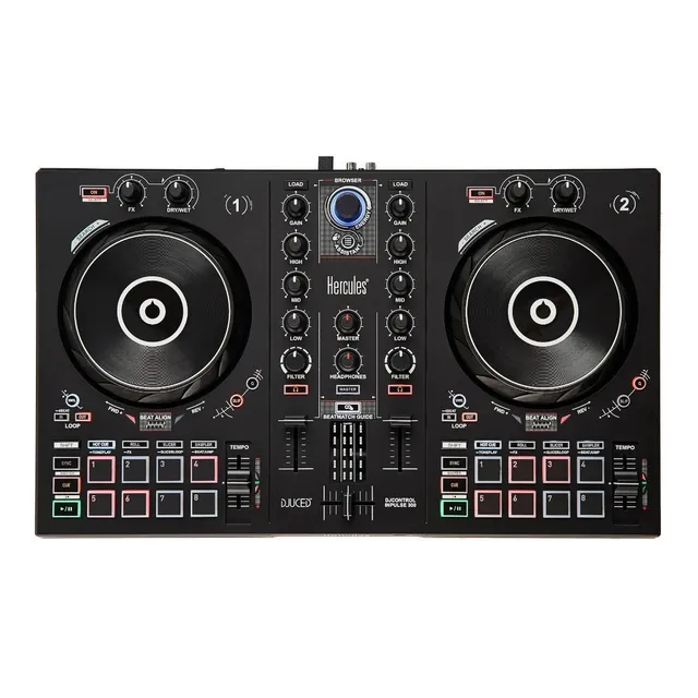Controlador DJ Hércules DJControl Inpulse 300 negro de 2 canales