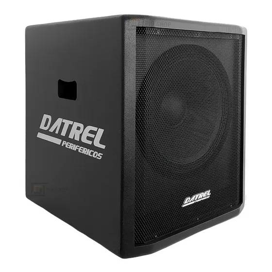 Sub Woofer Grave Ativo Datrel Falante 15 400wrms Swa400 Cor Preto 127/220V