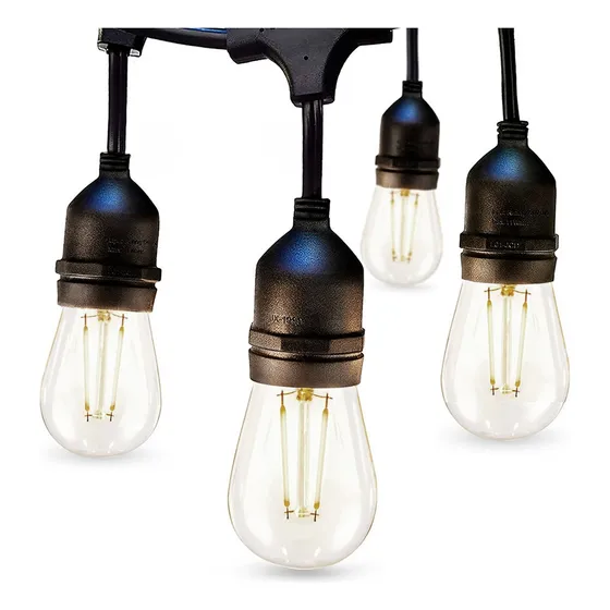 Guirnalda Luces Led 10 Metros Unible Exterior +10 Ampolletas Maxwell Guijarset01 Cálido