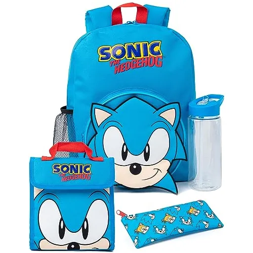 Sonic Los Chicos Hedgehog Mochila Set  Durable Diseño 19m9r
