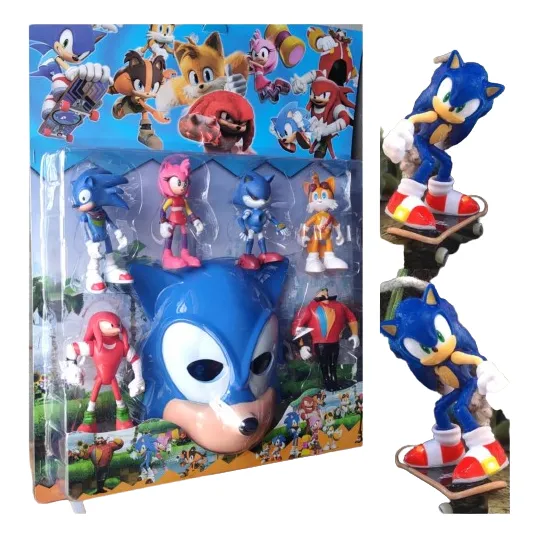 Set Personajes Sonic Amigos De Sonic Con Máscara 