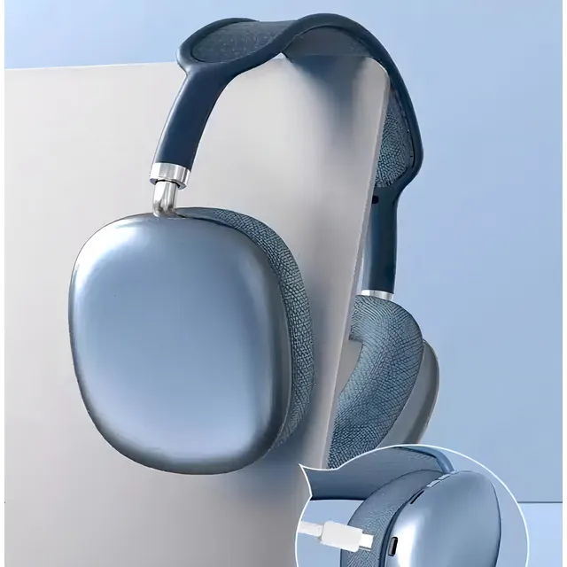 Auriculares gamer inalámbricos Casenn Bluetooth ARS00000CP9 ARS00000CP9 azul con luz azul