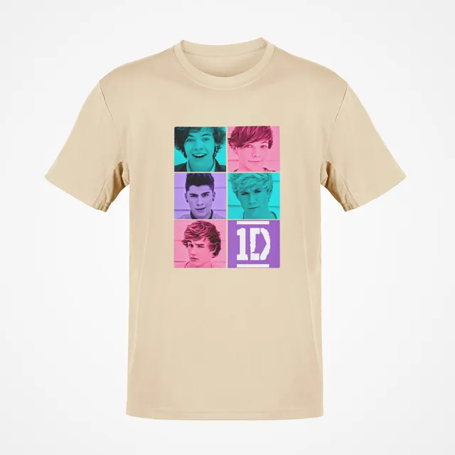 Camiseta Banda One Direction 1d Integrantes Vintage Colorida