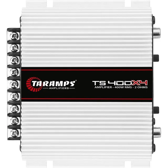 Taramps Ts400x4 - Amplificador De Audio Para Auto, Rango Completo, 2 Ohmios, 4 Canales, 400 W, Clase D