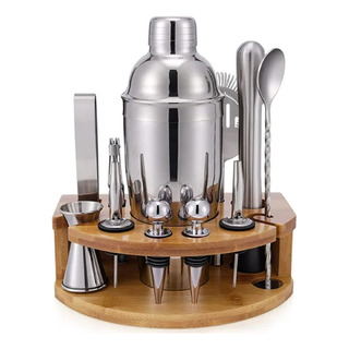 Kit De Coctelería Bartender Acero Inoxidable 12 Piezas 750ml Kit De Coctelería Bartender Acero Inoxidable 12 Piezas 750ml