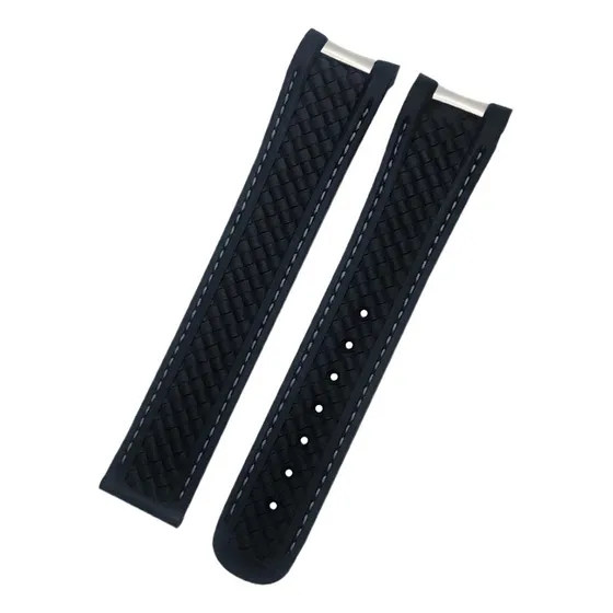 Correa De Reloj De Goma Fluorada De 20mm Y 21mm Para Reloj
