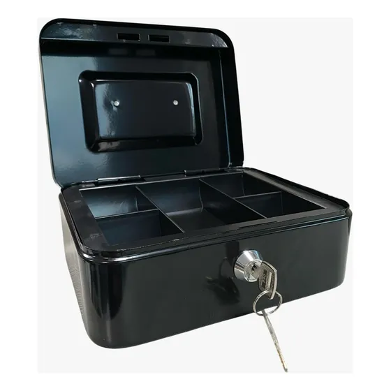 Caja Chica Metalica Seguridad Con Llave  Dinero Joyas 6