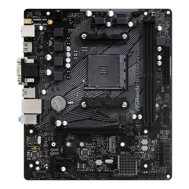 Placa Asrock B550m-hdv 2ddr4 Am4 Hdmi Sata3 90-mxbdj0-a0uayz