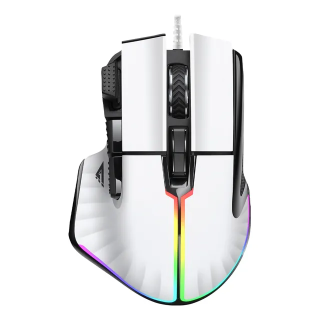 Mouse Gamer Mog602 Game Factor 19,000dpi Multiclic 8 Óptico Color Blanco