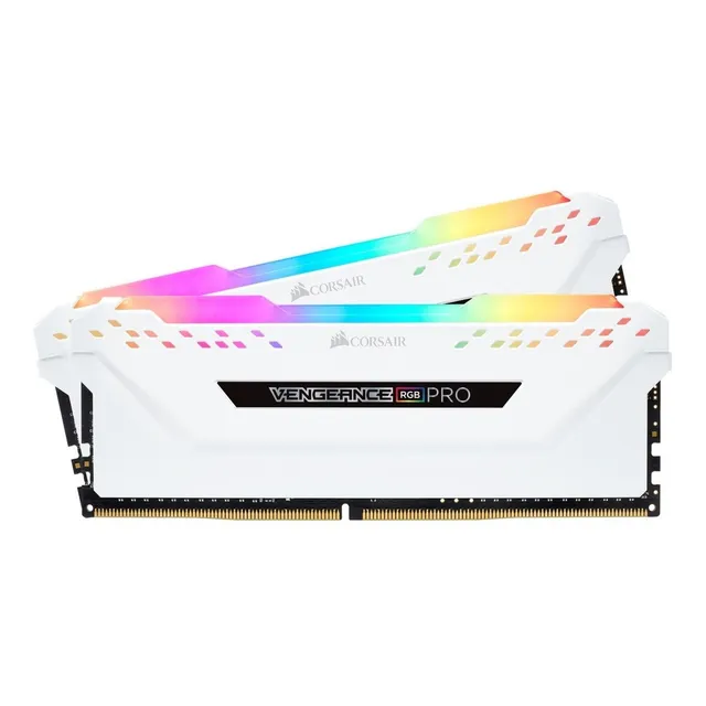 Memoria RAM Vengeance RGB Pro gamer color blanco 16GB 2 Corsair CMW16GX4M2D3600C18