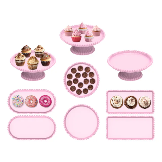 Kit7 Festa - Decoraçao Para Sua Mesa Com 09 Peças Variadas