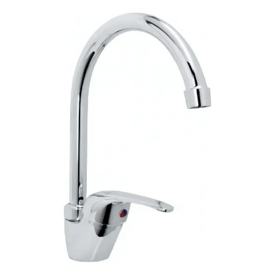Llave Monomando Lavaplato Mar Color Plateado