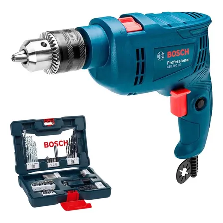 Furadeira Impacto 1/2 Pol 550w Kit De Pontas 41 Peças Bosch
