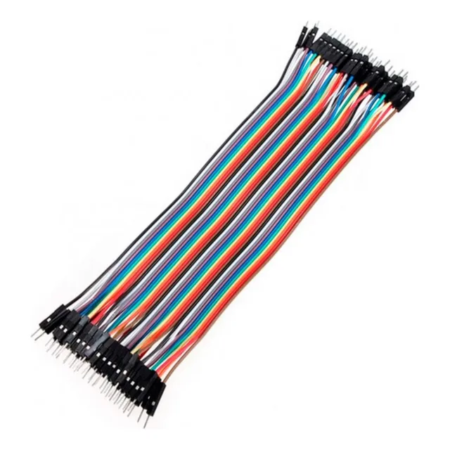 Cables Jumper Puente De Pruebas Macho 40 Pines, 20 Cm.