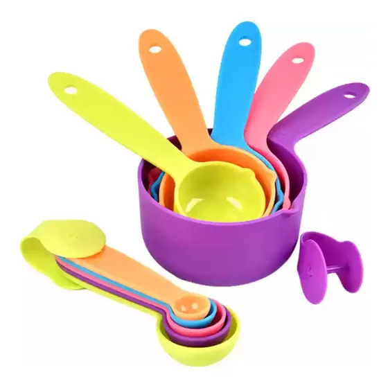 Tazas Cucharas Measuring Cups 9 Unidades Plástico