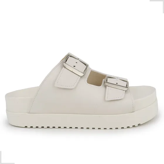Sandália Papete Birken Com Fivela Feminina Plataforma Leve