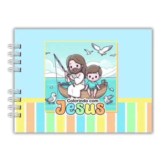 Livro Infantil Colorindo Com Jesus Estilo Bob Goods