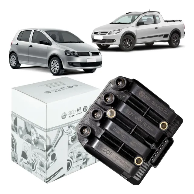 Bobina Ignição 06a905097 Gol G5 1.0 2010 2011 2012 2013 Nova