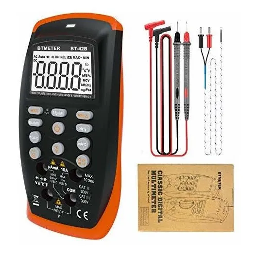 Bt 42b Trms 6000 Count Multimetro Digital Rango Ohm Volt
