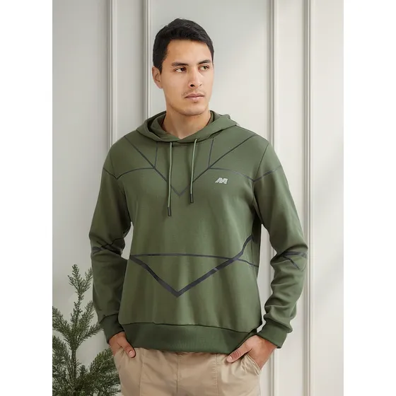 Polera New Athletic Jhair Verde Militar Hombre