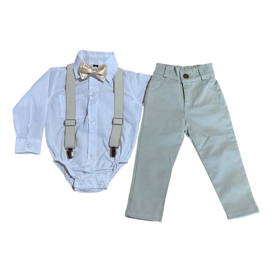 Traje Conjunto Premium Bebé Niño Bautismo Fiesta