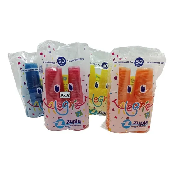 Caja 25 X 50 Vaso Plastico Desechable 7oz Zupla As77ss Xavi