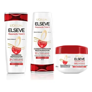 Elseve Kit Elseve Reparação Total 5 Shampoo+ Condicionador+ Máscara R