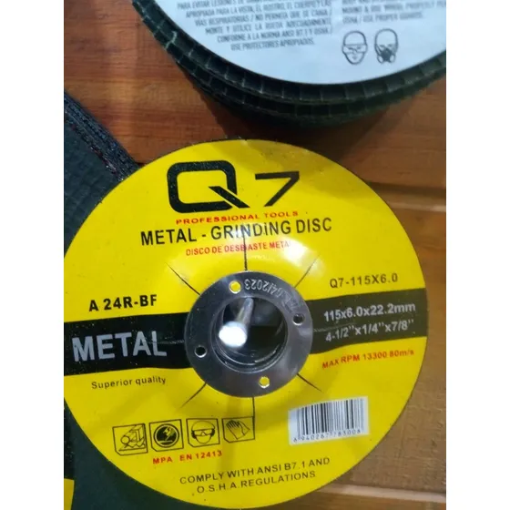 Disco De Esmerilar Y Desbaste Metal 4 ½ 