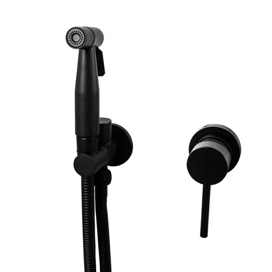 Juego De Ducha Bidet Negro Griven /mayor Y Detal/