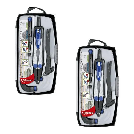 Compás De Alta Precision Maped Micrométrico Pack C/2