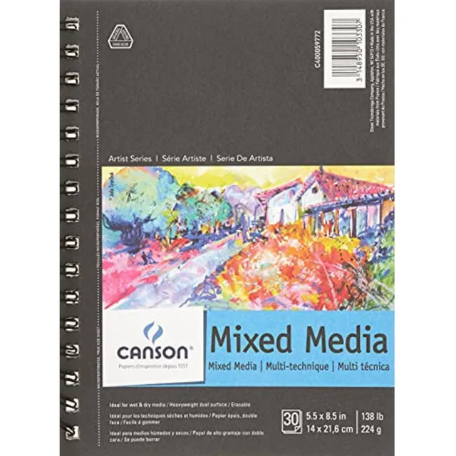 Canson Artist Series Mix Bloc De Papel Para Medios Húmedos
