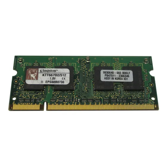Memoria Kingston Ktt667d2/512 512mb Ddr2 Pc2-5300 667mhz 