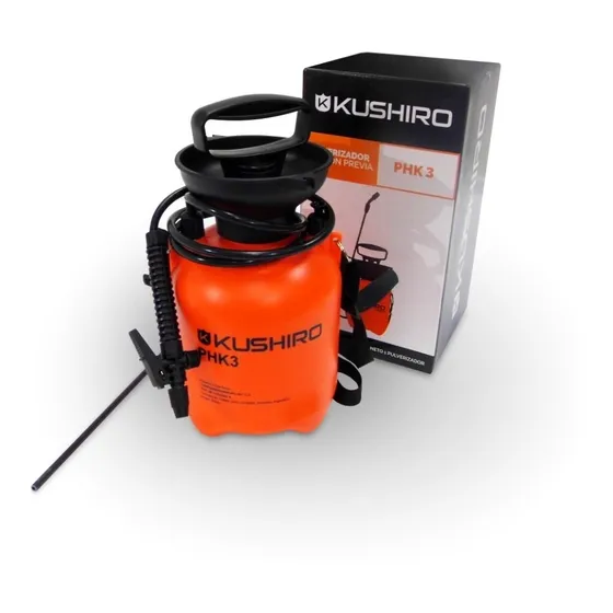 Pulverizador Fumigador P/hombro 3lt Insecticidas, Herbicidas Color Kushiro