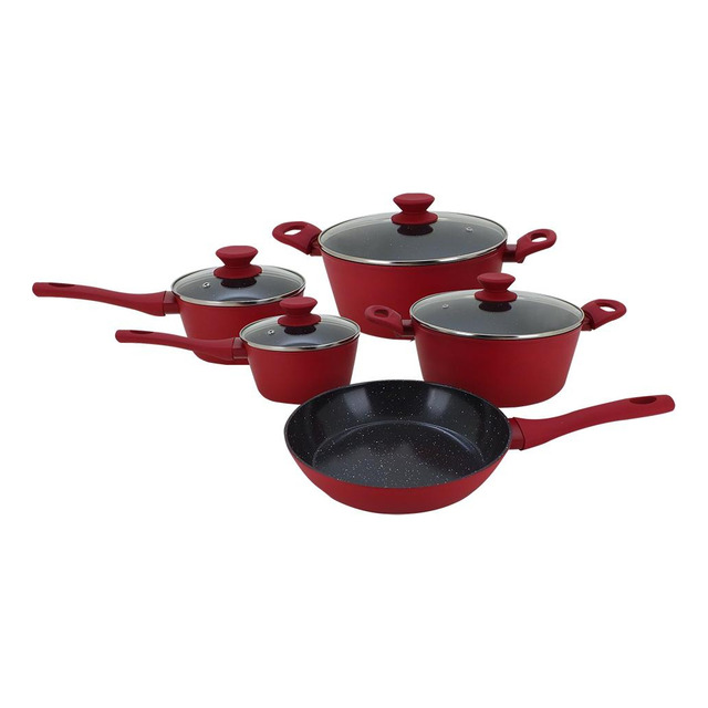 Conjunto De Panelas Rubi 5 Peças Indução Cerâmica Mimo Style Conjunto De Panelas Rubi 5 Peças Indução Cerâmica Mimo Style