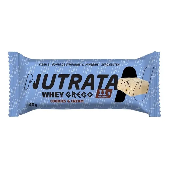 Barrinha Whey Grego Bar (und. 40g) - Sabor Cookies E Cream