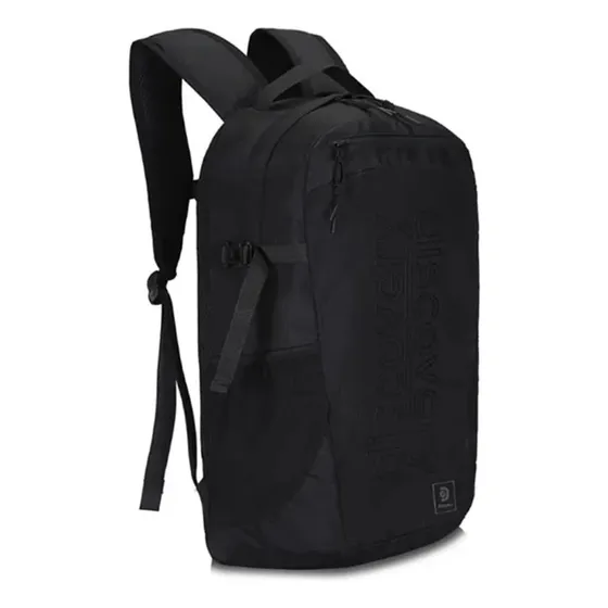 Mochila Discovery Porta Notebook Urbana Acolchada Reforzada Color Negro 16943 Diseño de la tela Lisa