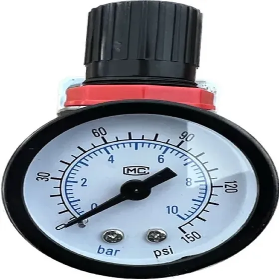 Regulador De Pressão De Ar Compressor C/manômetro 1/4 10 Bar