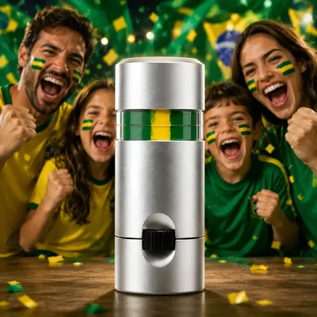 Tinta Facial Bastão Stick Brasil Verde Amarelo Copa Mundo Verde E Amarelo