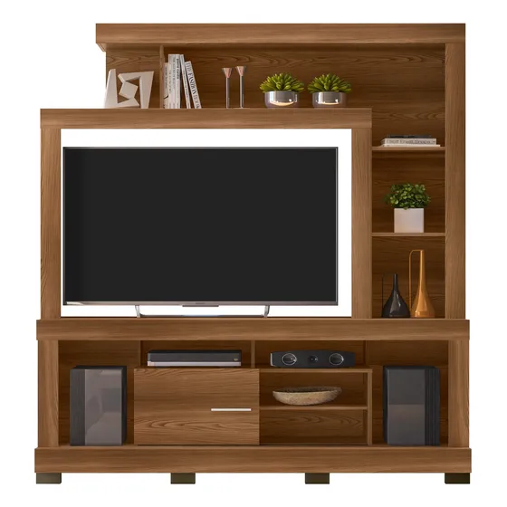 Modular Rack Panel Aparador Para Televisor Y Otros Ipanema Color Freijó